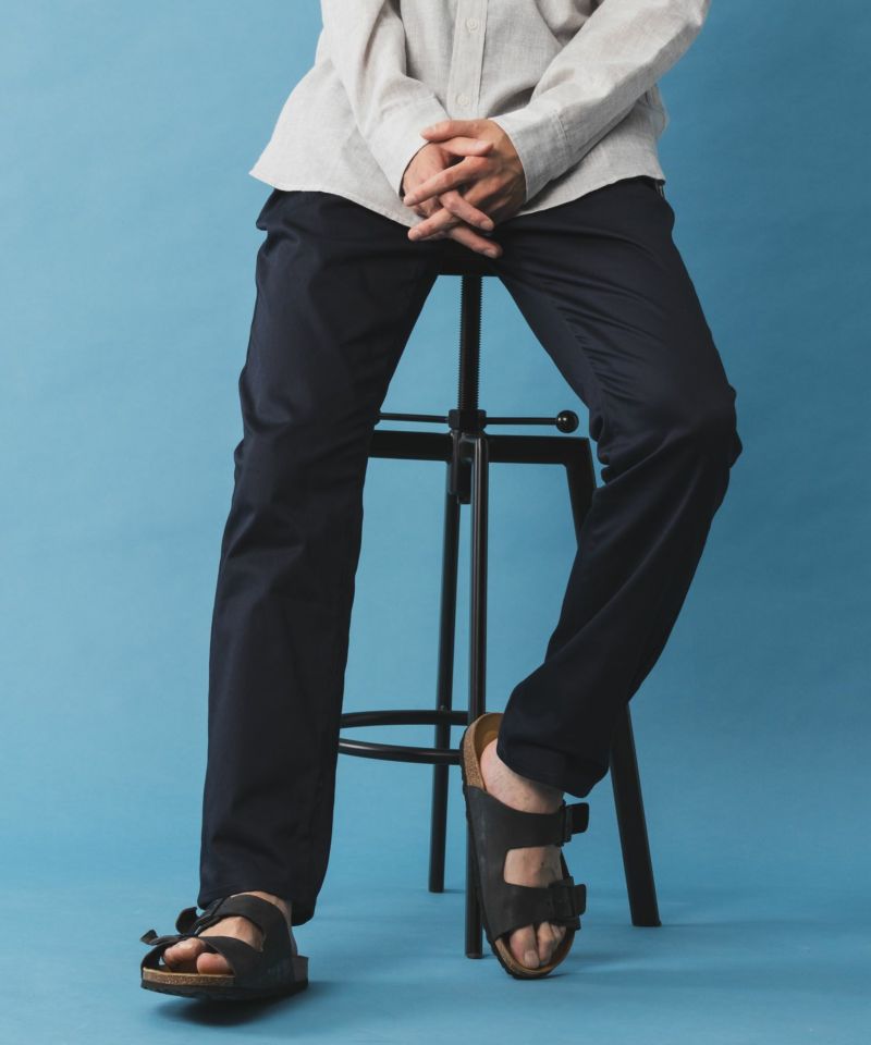 NAVY SARARI サテンクールテーパードパンツ メンズ商品画像-17