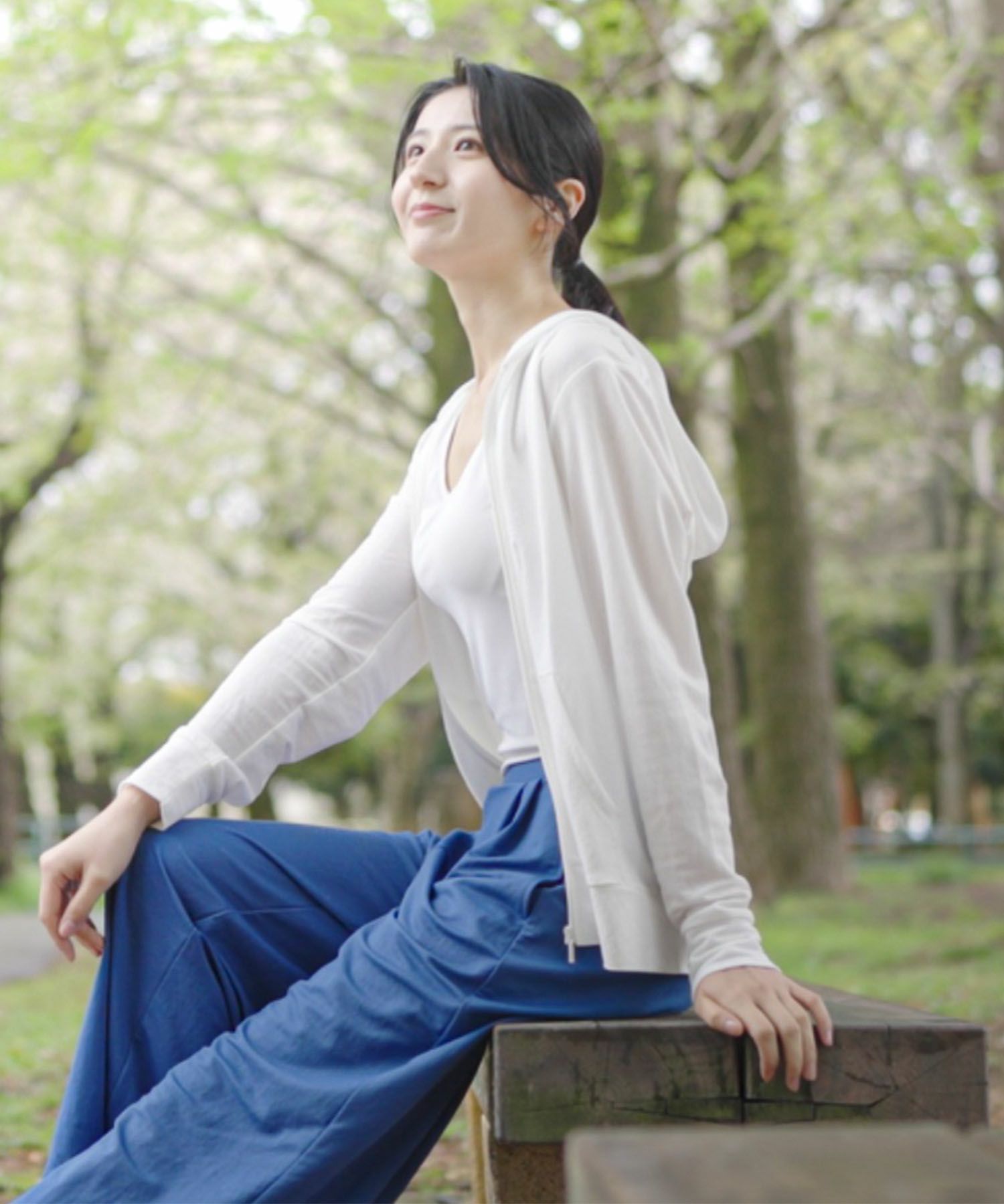 [値下げ]NAVY UVカットパーカー 制菌加工 レディース商品画像-7