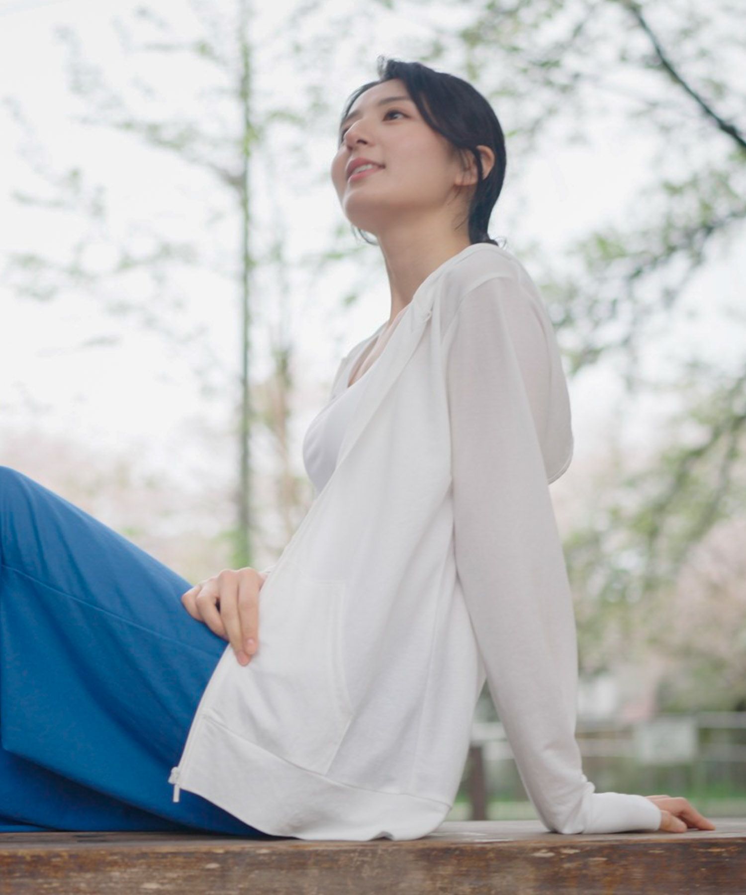 [値下げ]NAVY UVカットパーカー 制菌加工 レディース商品画像-8