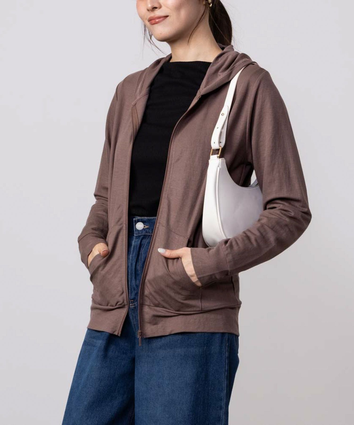 [値下げ]NAVY UVカットパーカー 制菌加工 レディース商品画像-14