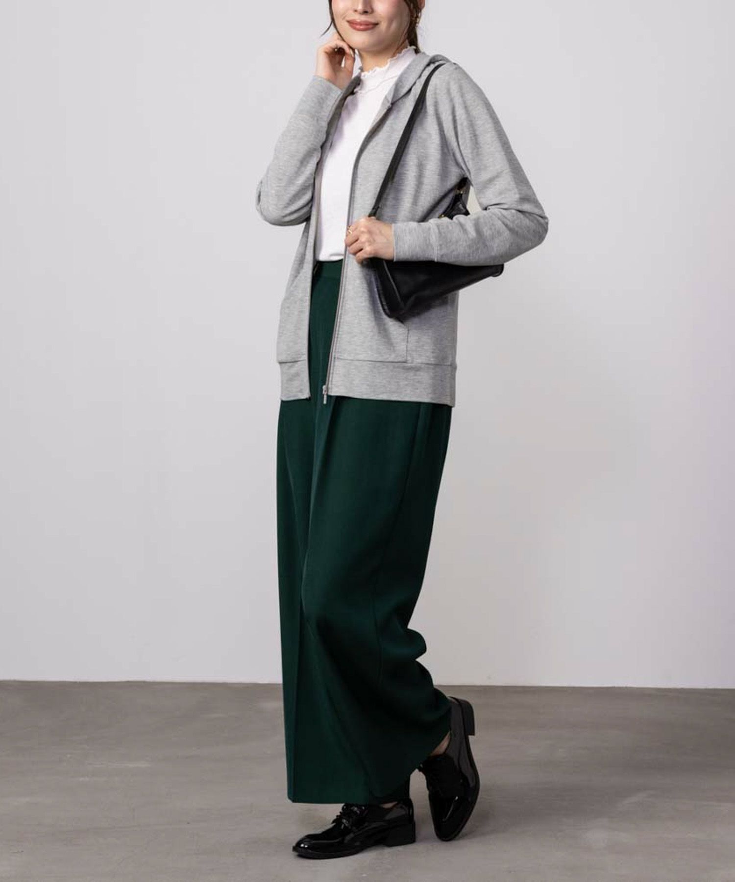 [値下げ]NAVY UVカットパーカー 制菌加工 レディース商品画像-19