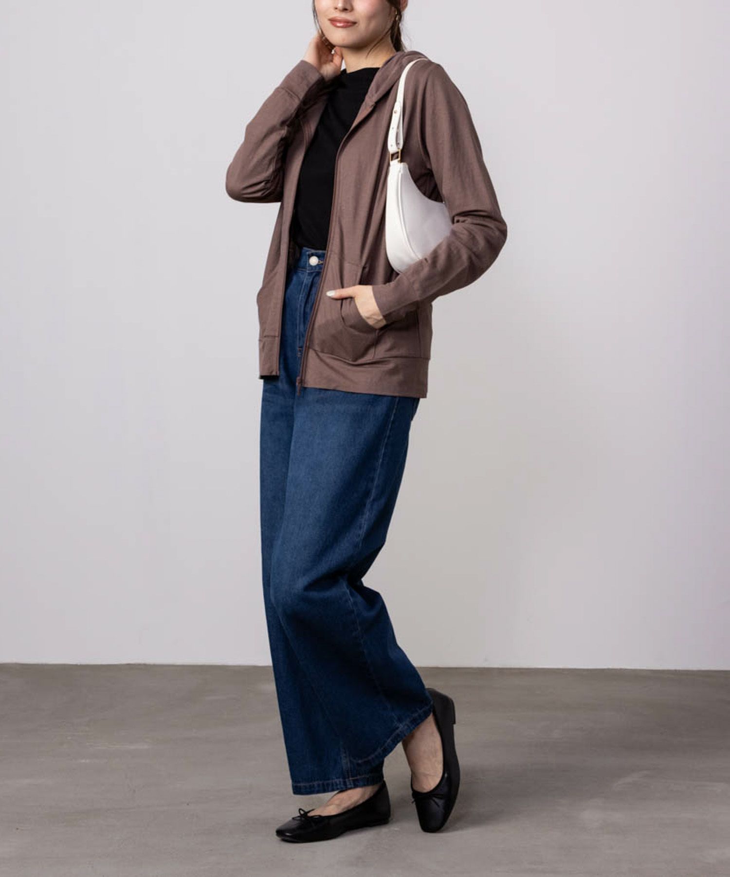 [値下げ]NAVY UVカットパーカー 制菌加工 レディース商品画像-22