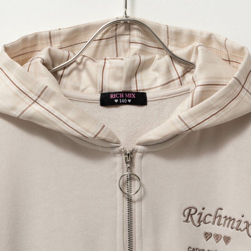 RICH MIX レイヤード風パーカーワンピース キッズ商品画像-4