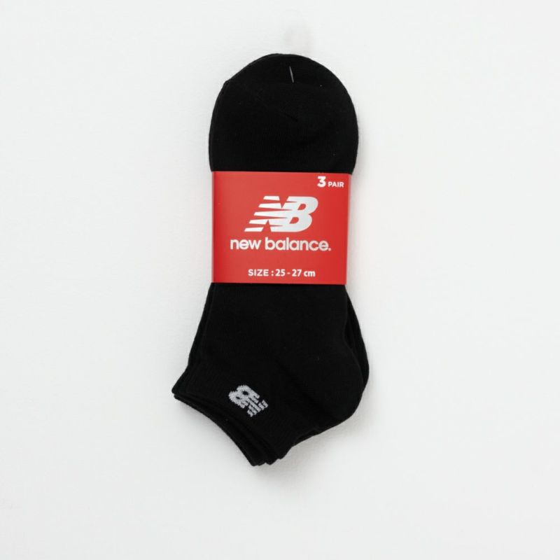 new balance アンクルソックス ワンポイント 3足組 メンズ