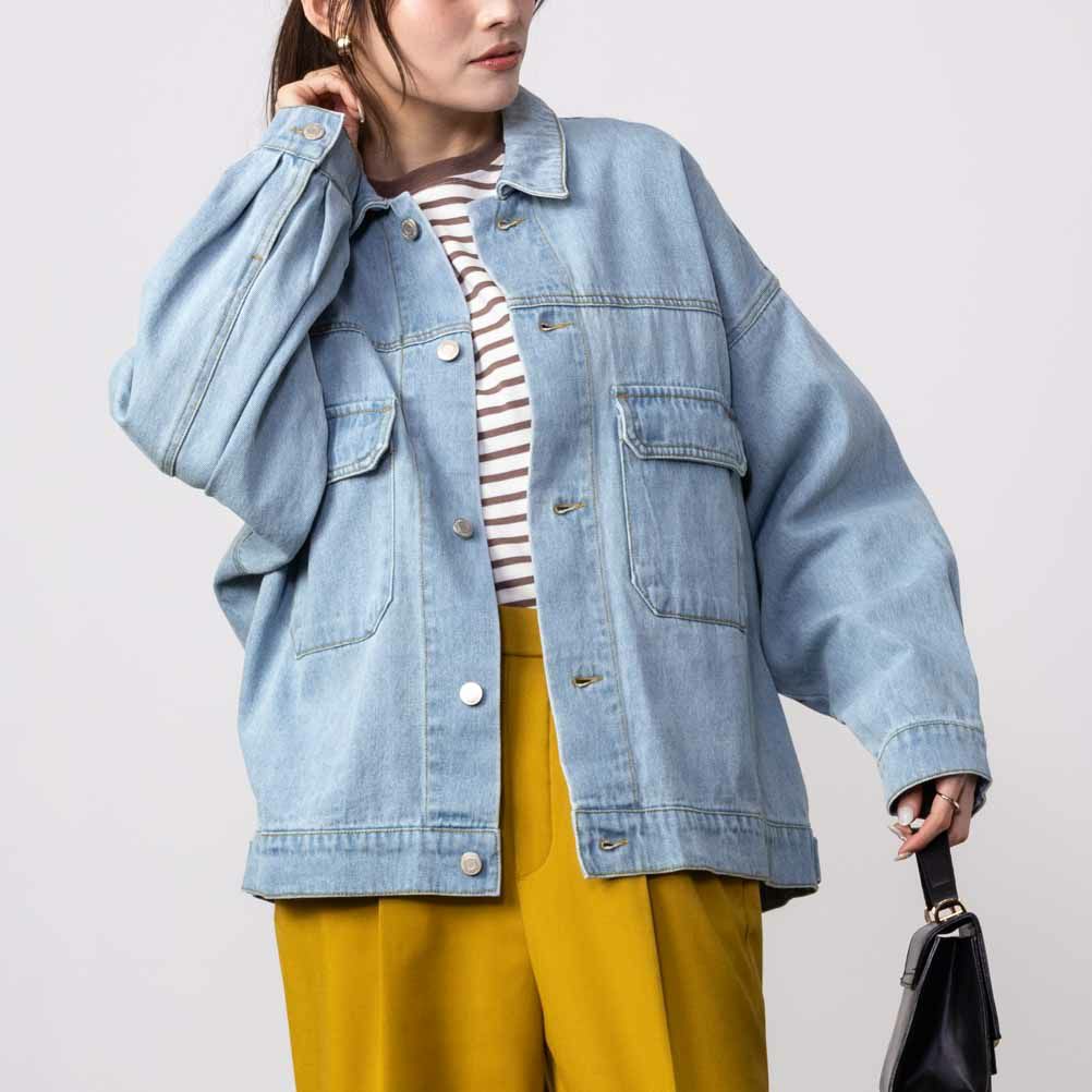 GOOD CREW  オーバーサイズデニムジャケット レディース商品サムネイル-2