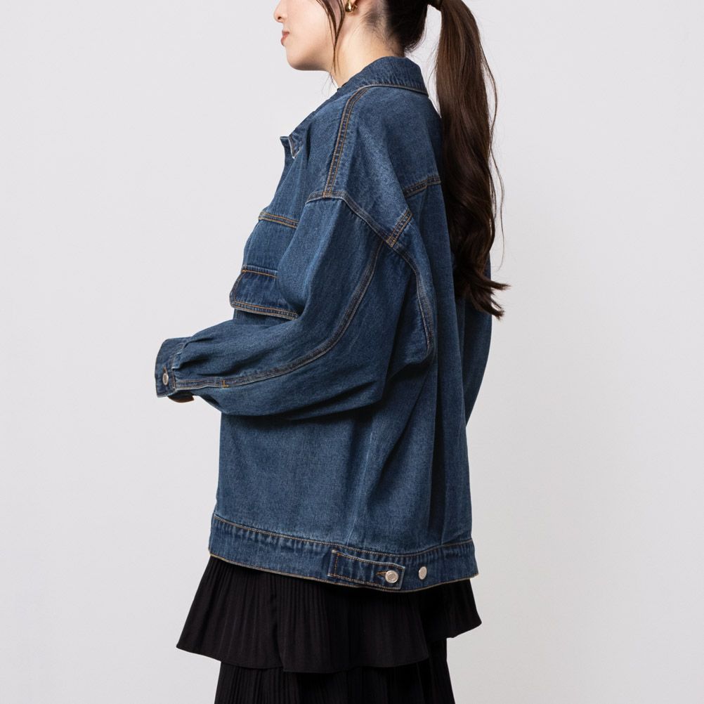 [期間限定価格]GOOD CREW  オーバーサイズデニムジャケット レディース商品サムネイル-4