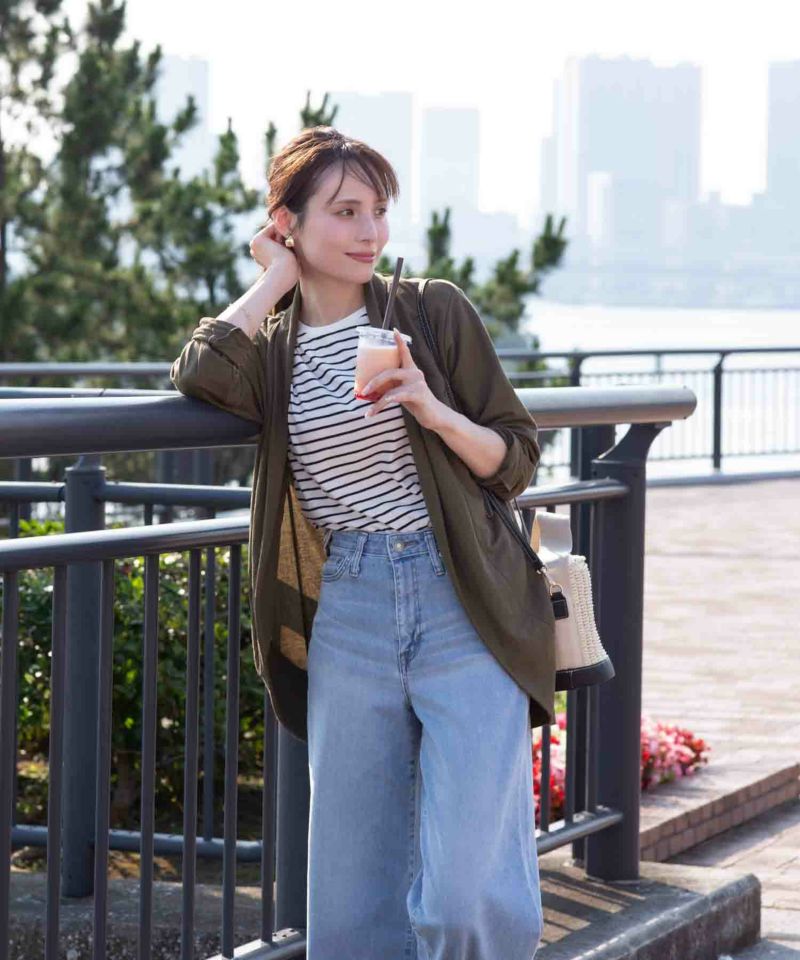 [期間限定価格]NAVY UVカットトッパーカーディガン レディース商品画像-2