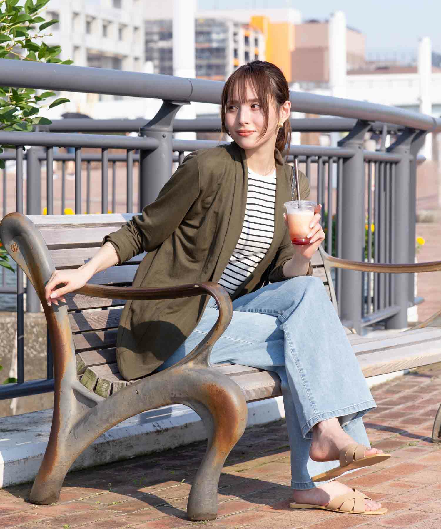 NAVY UVカットトッパーカーディガン レディース商品画像-3