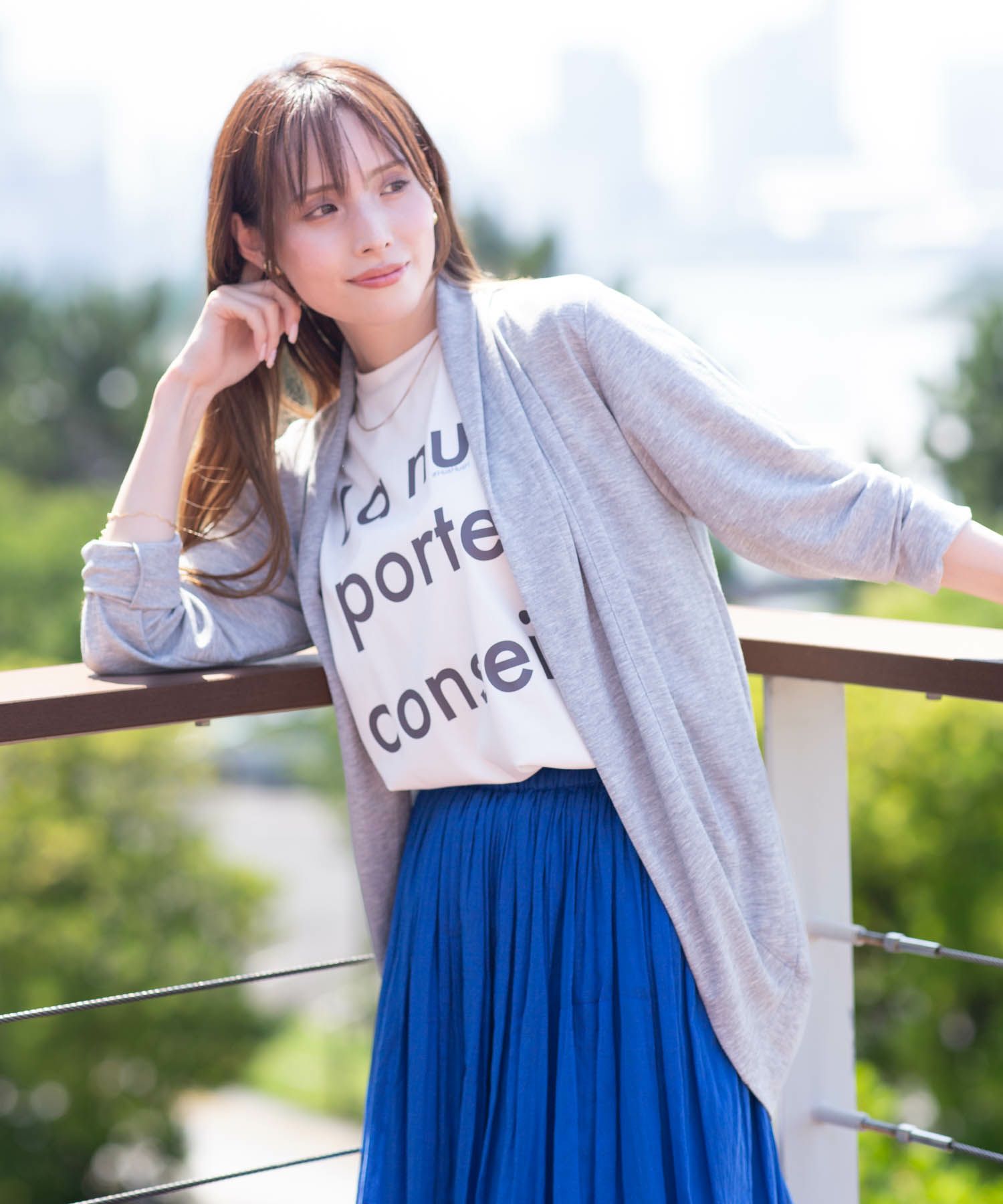 NAVY UVカットトッパーカーディガン レディース商品画像-6