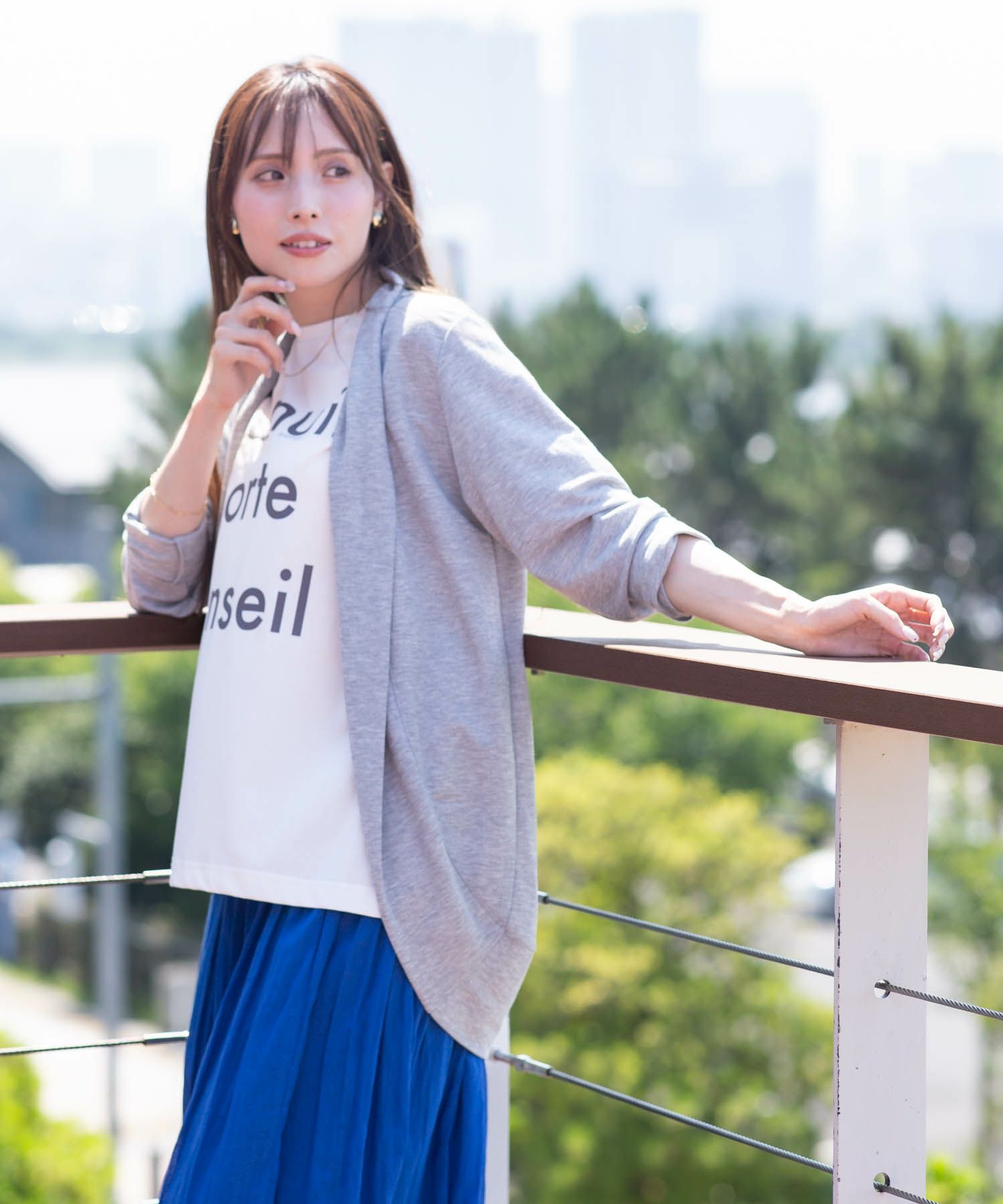 NAVY UVカットトッパーカーディガン レディース商品画像-7