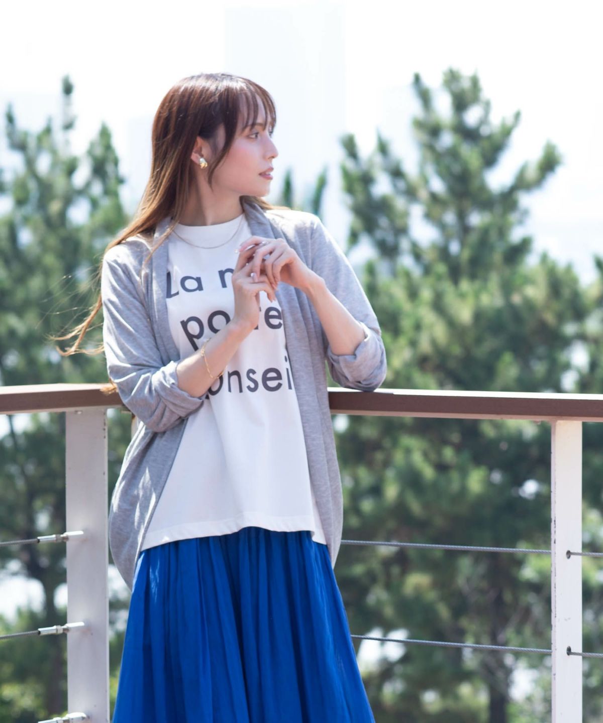 NAVY UVトッパーカーディガン レディース