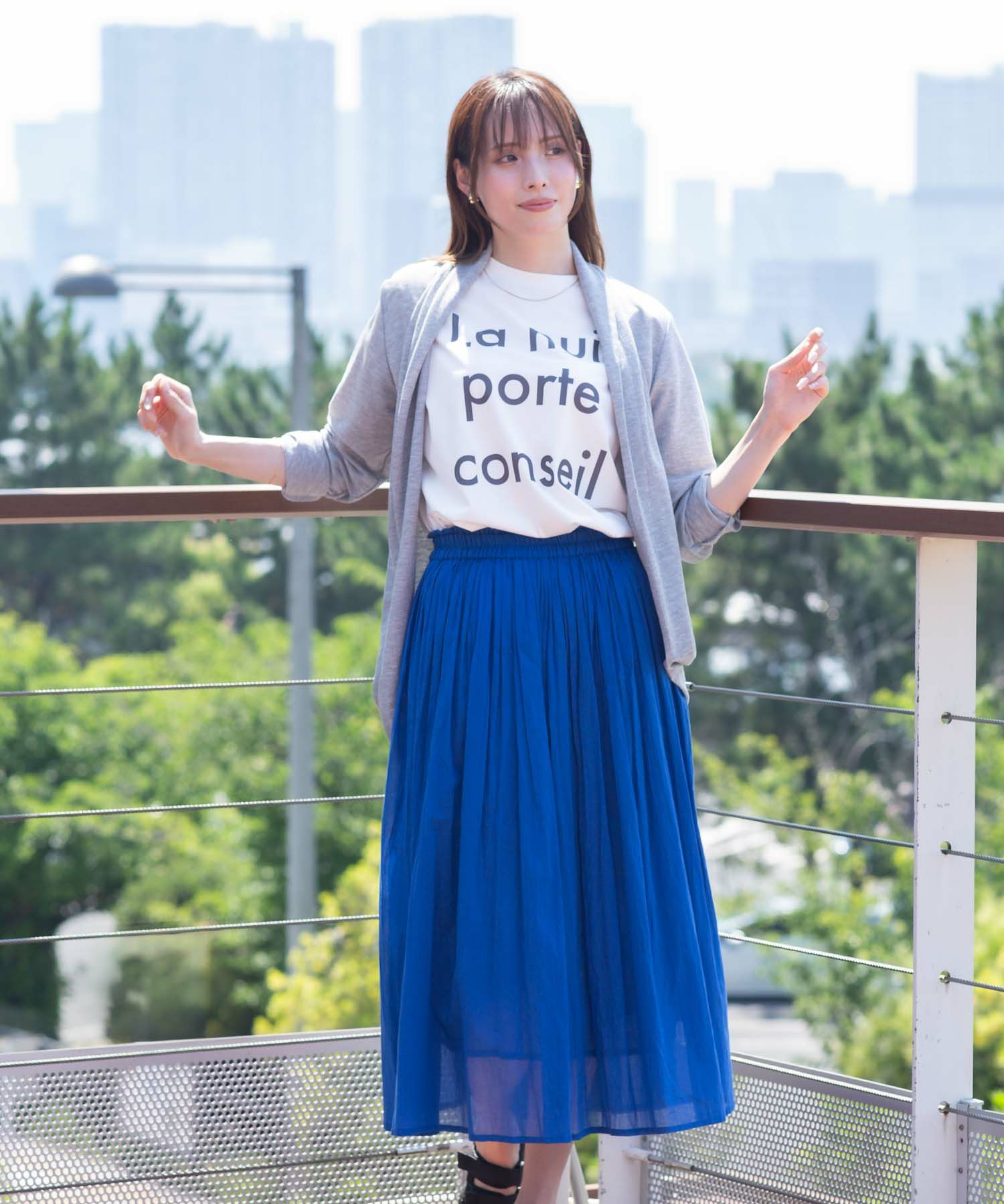 NAVY UVカットトッパーカーディガン レディース商品画像-10