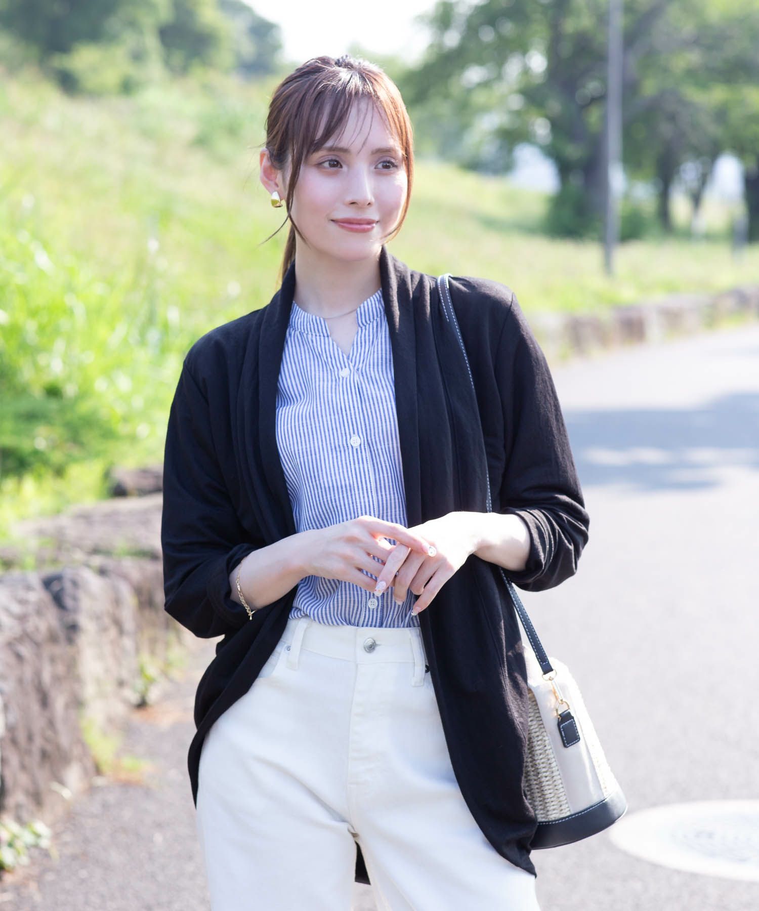 NAVY UVカットトッパーカーディガン レディース商品画像-11