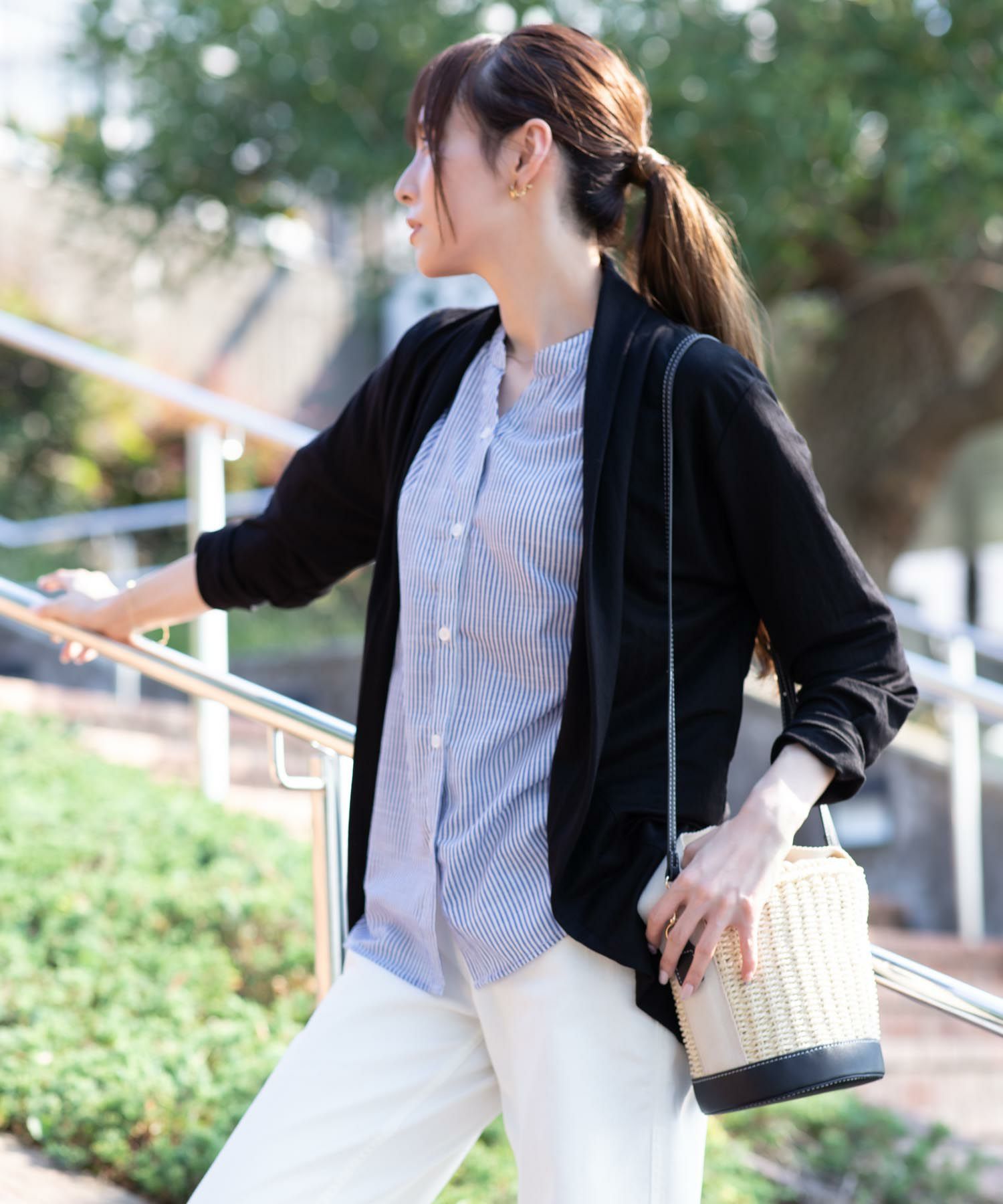 NAVY UVカットトッパーカーディガン レディース商品画像-13