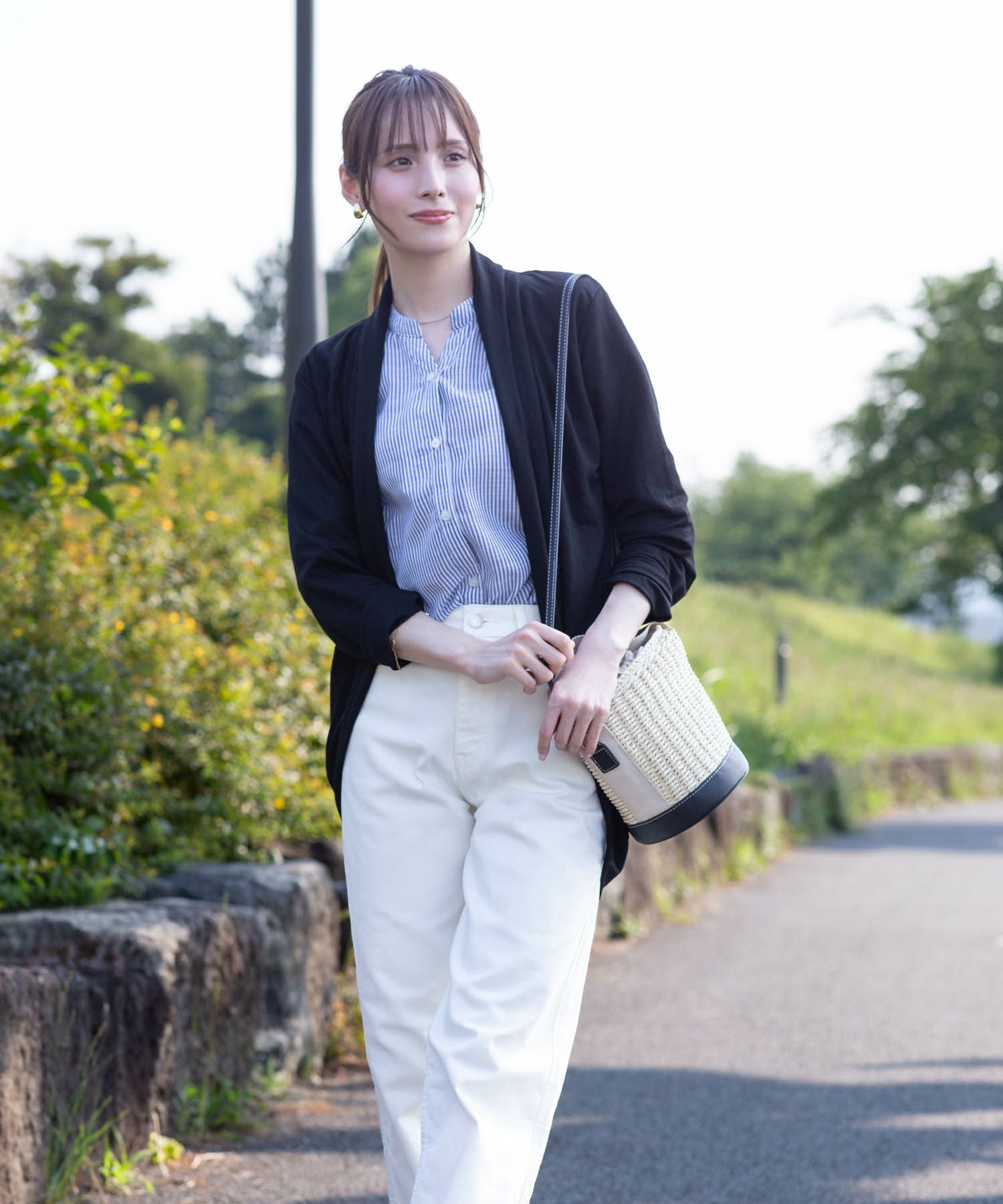 NAVY UVトッパーカーディガン レディース