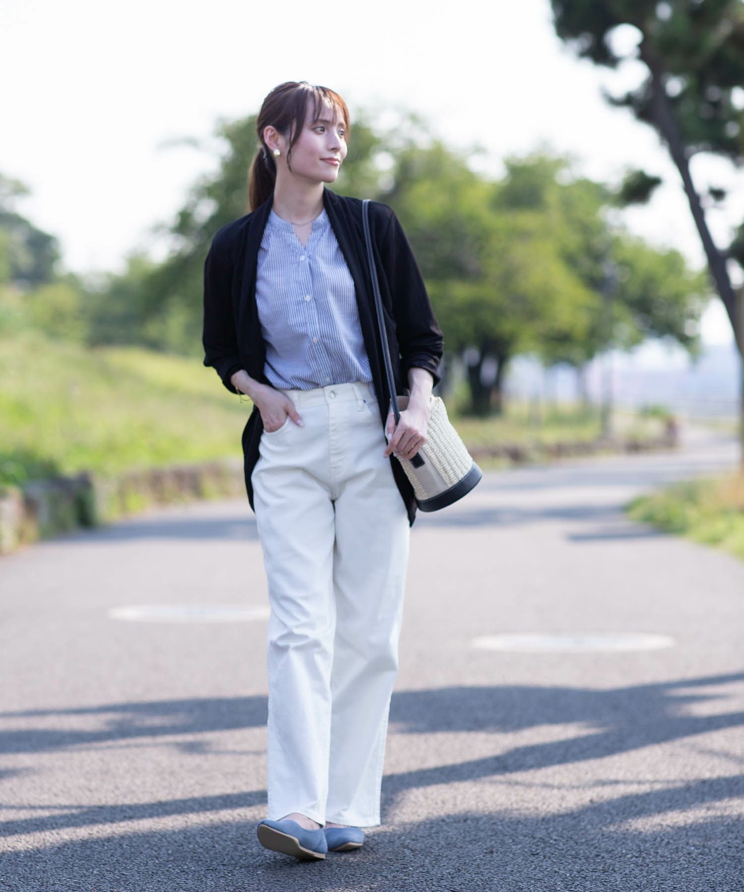 NAVY UVカットトッパーカーディガン レディース商品画像-15