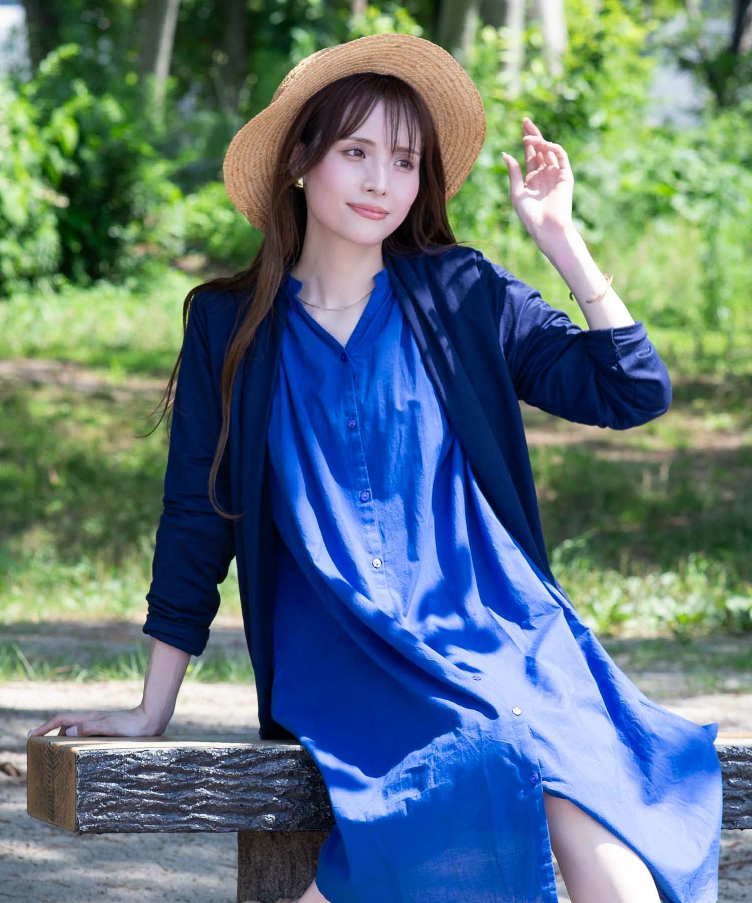 NAVY UVトッパーカーディガン レディース
