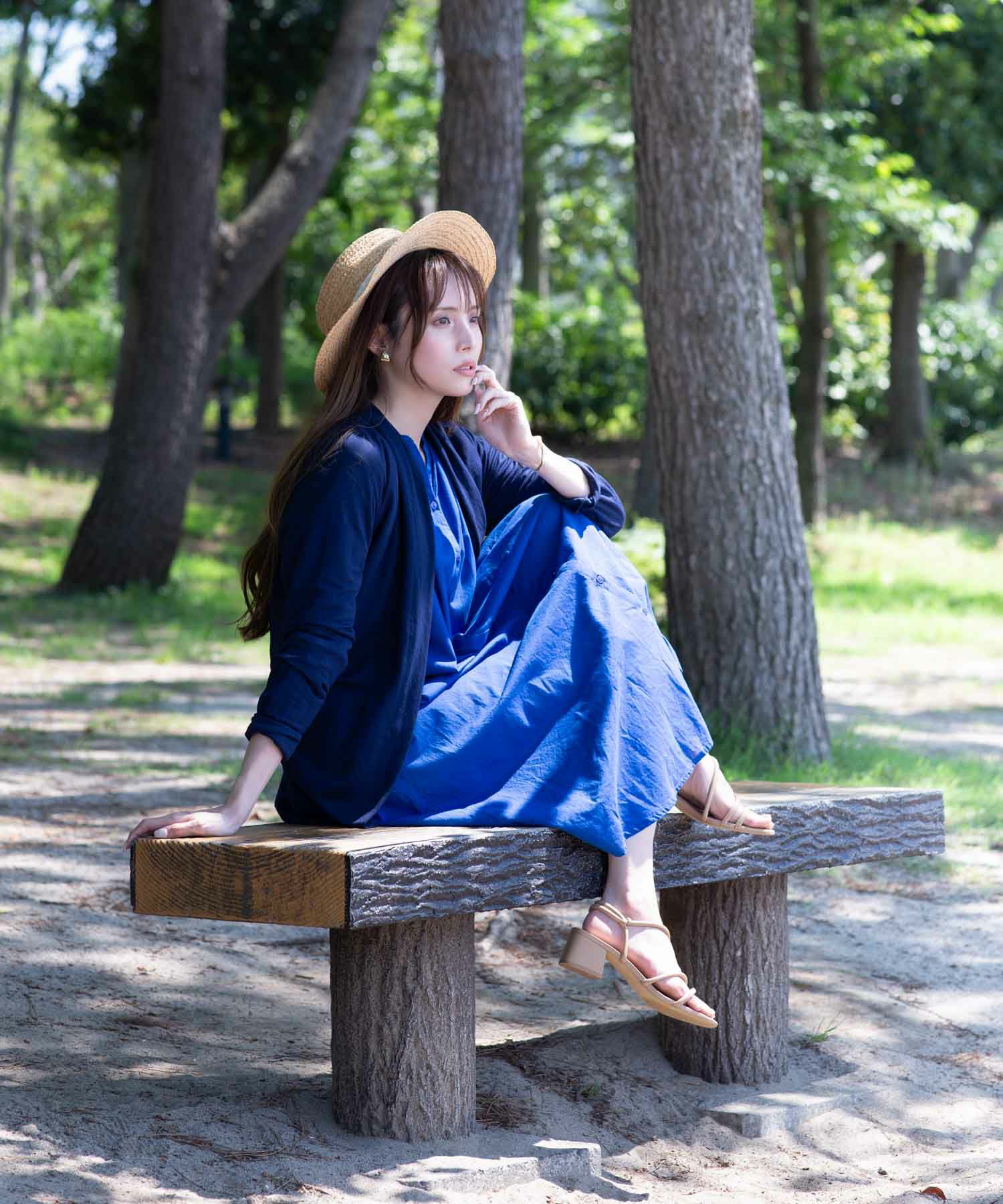 NAVY UVカットトッパーカーディガン レディース商品画像-17