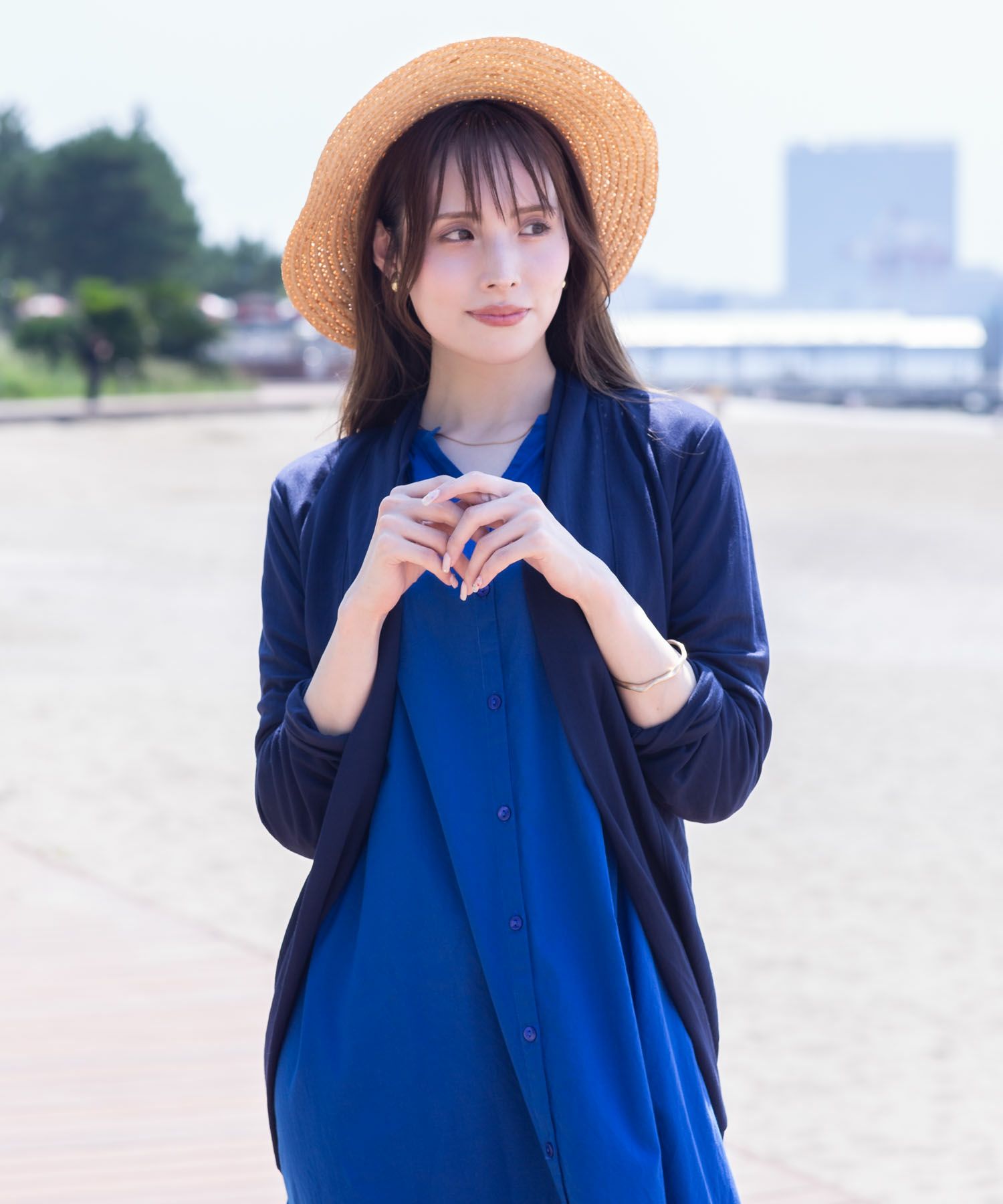 NAVY UVカットトッパーカーディガン レディース商品画像-18