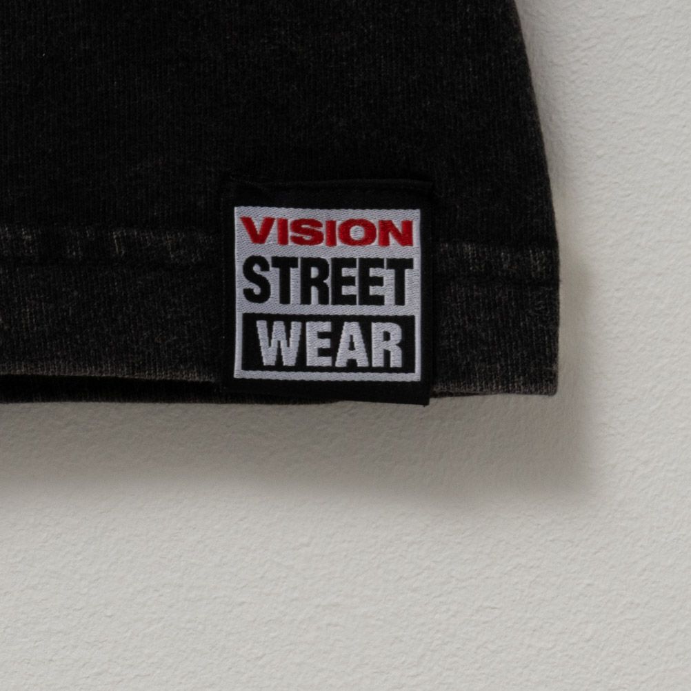 VISION STREET WEAR スノーウォッシュネオンロゴ長袖Tシャツ メンズ