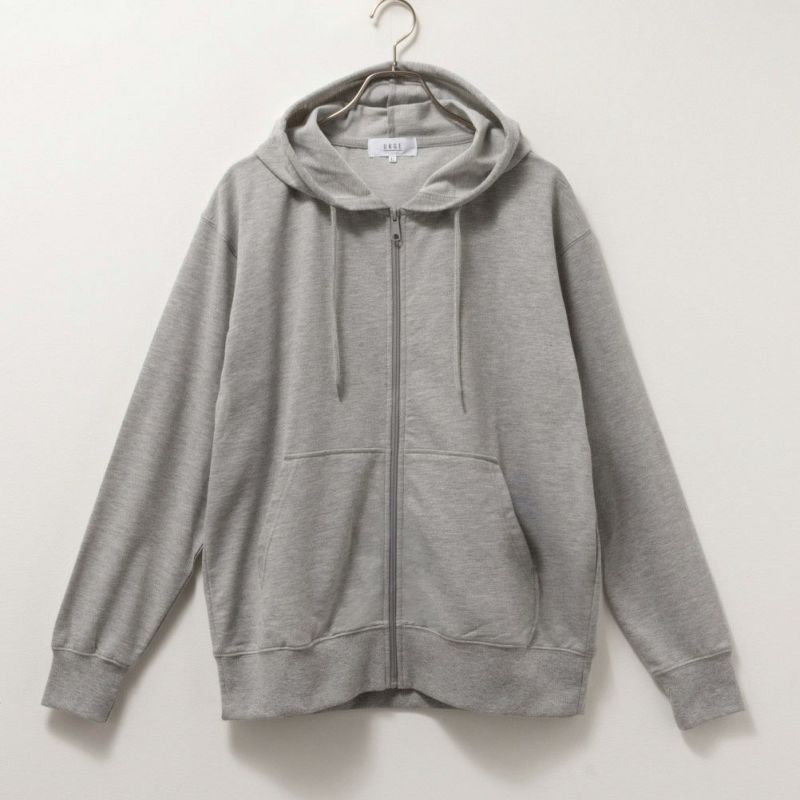 ミニ裏毛ジップアップパーカー メンズ商品画像-1
