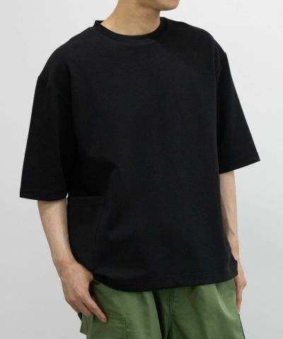 URBAN COLLECTION  エアスムージー ポケット付き5分袖Tシャツ メンズ
