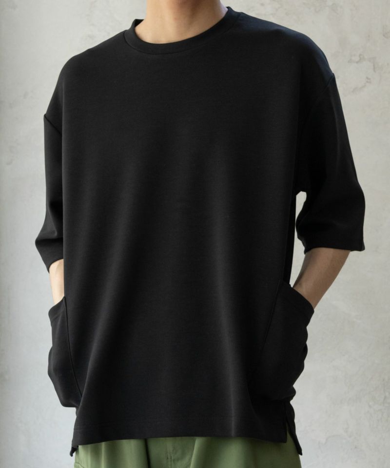 URBAN COLLECTION エアスムージー ポケット付き5分袖Tシャツ メンズ