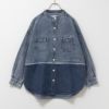 UNDERWRAPS  デニム切替ルーズシャツ レディース商品サムネイル-6