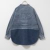 UNDERWRAPS  デニム切替ルーズシャツ レディース商品サムネイル-7