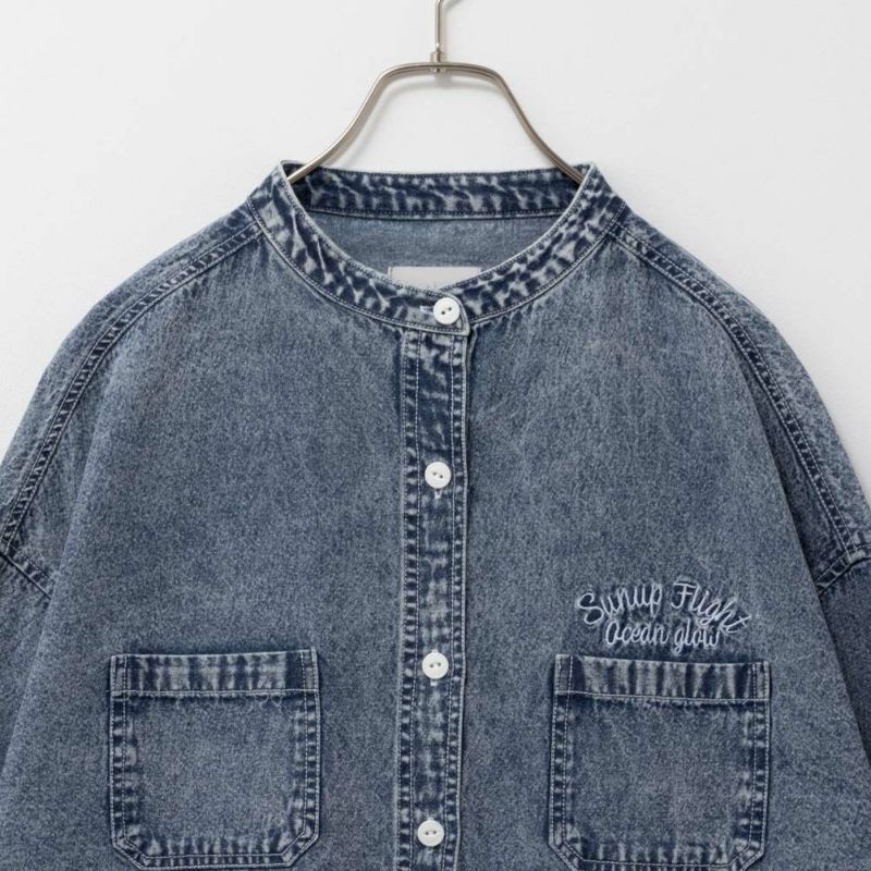 UNDERWRAPS  デニム切替ルーズシャツ レディース商品画像-8