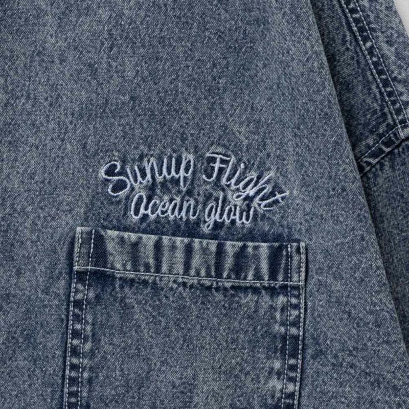 UNDERWRAPS  デニム切替ルーズシャツ レディース商品画像-12