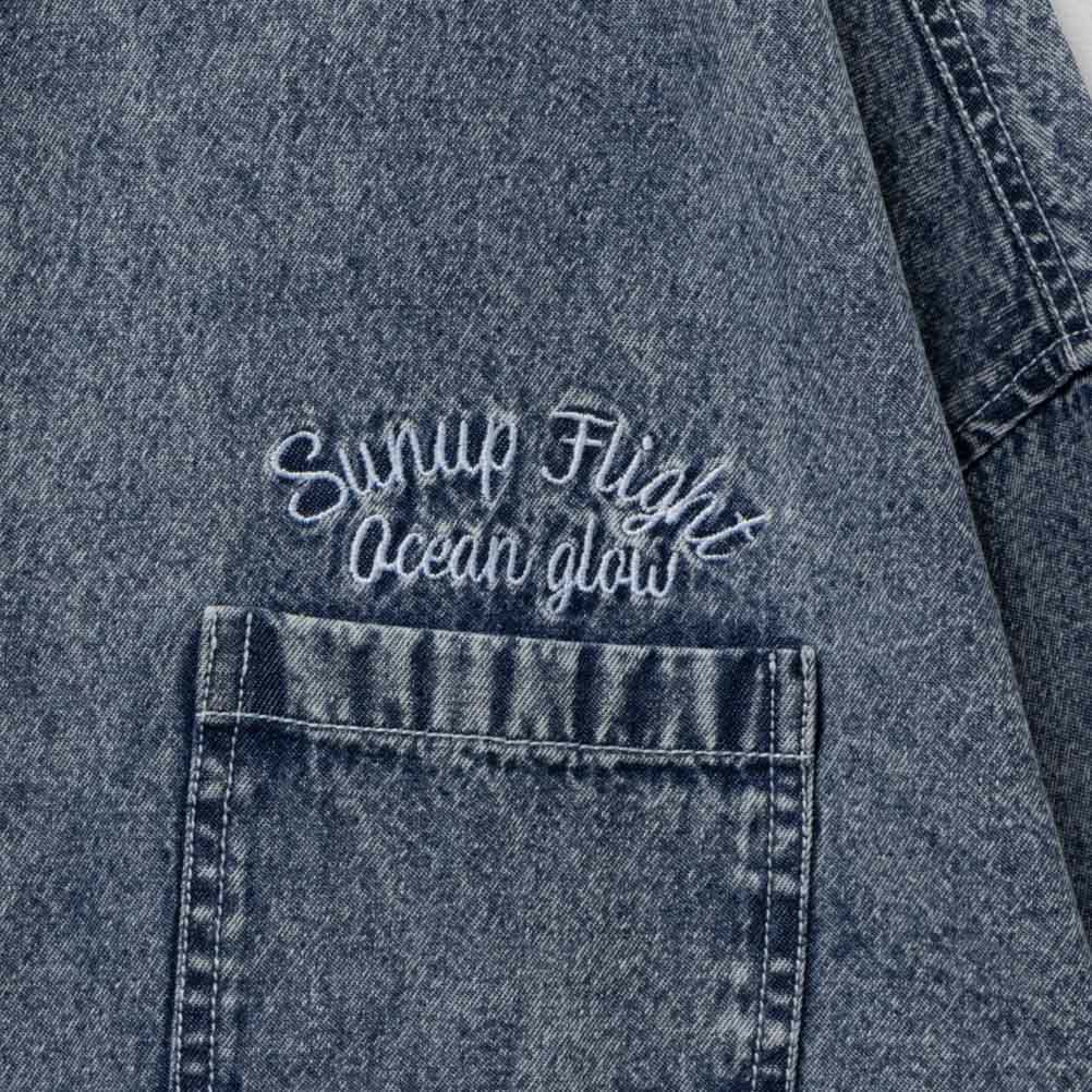 [期間限定価格]UNDERWRAPS  デニム切替ルーズシャツ レディース商品画像-12