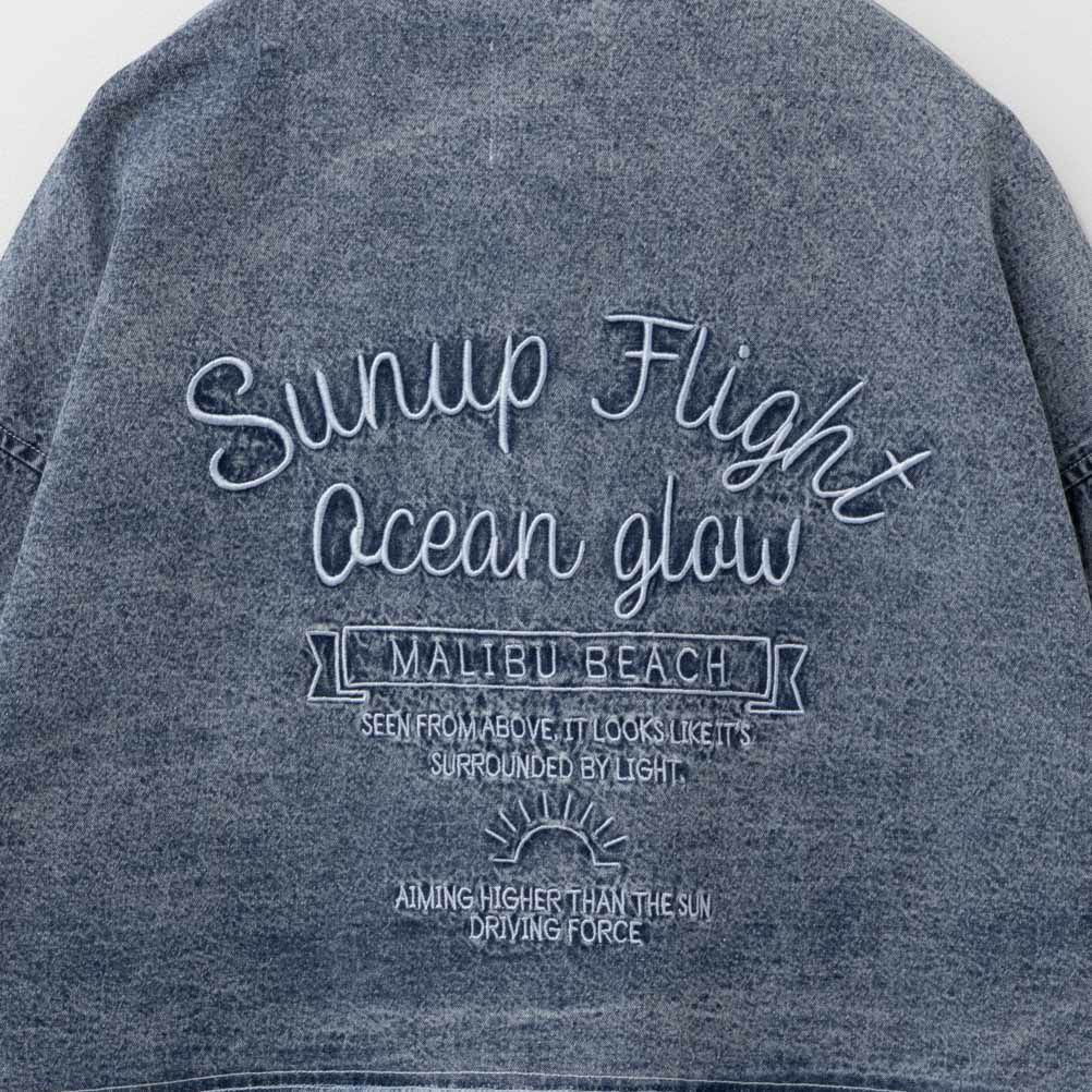 UNDERWRAPS デニム切替ルーズシャツ レディース