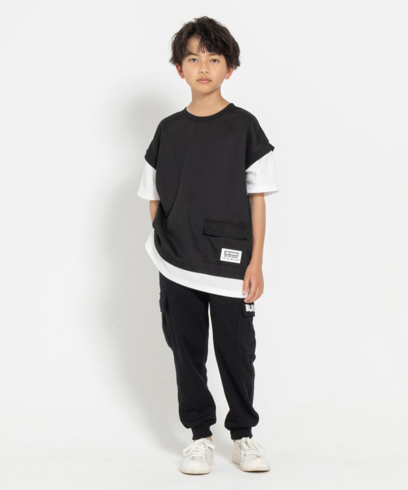 RICH MIX ポンチ素材 カーゴパンツ キッズ商品画像-1