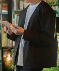 NAVY FIT ストレッチカーディガン メンズ