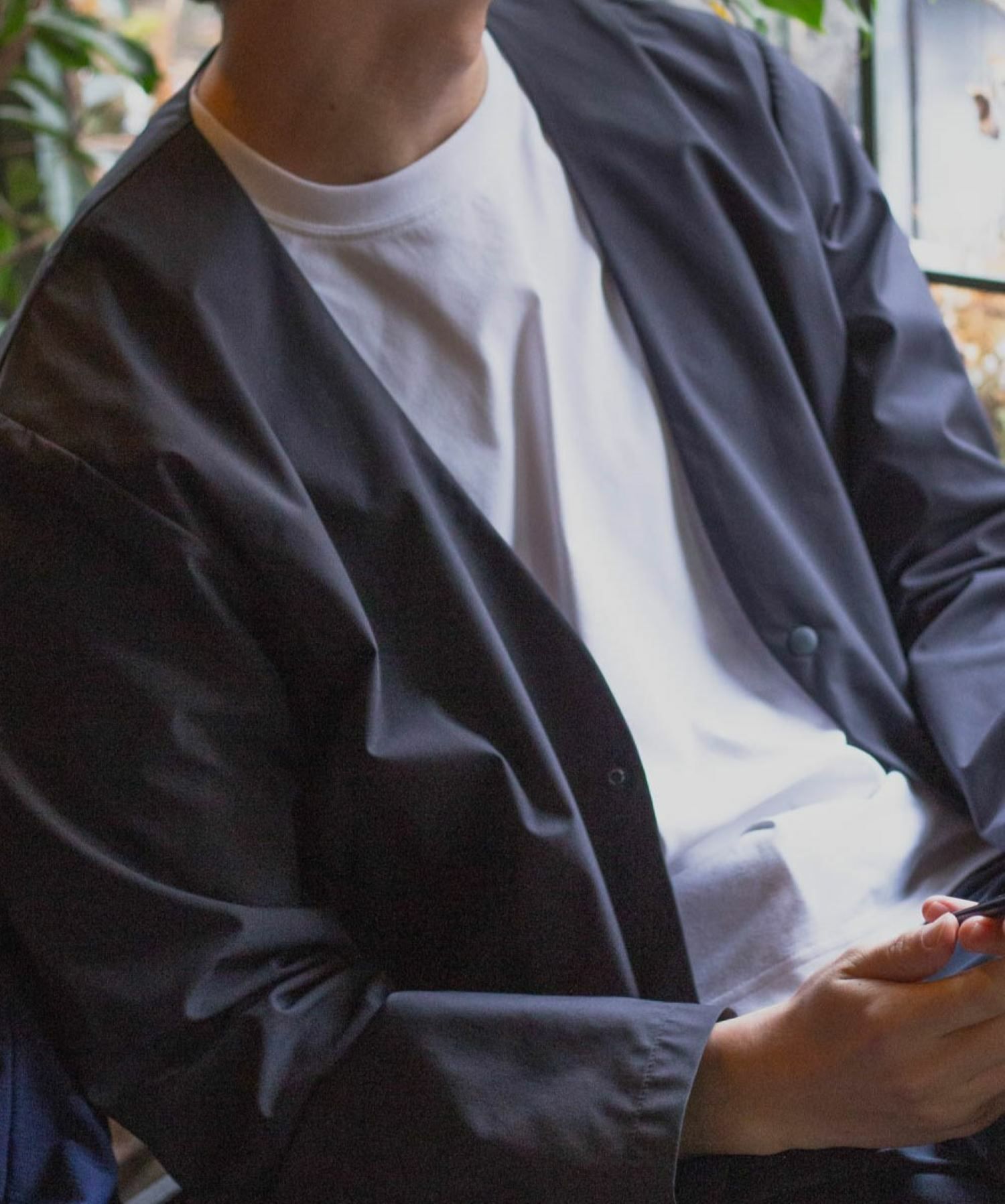 NAVY FIT  ストレッチカーディガン メンズ商品画像-4