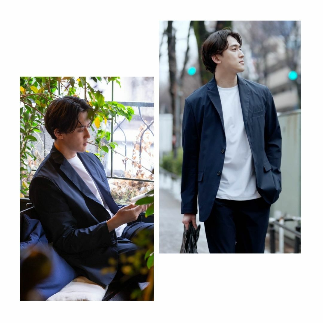 NAVY FIT  ストレッチジャケット メンズ商品サムネイル-3