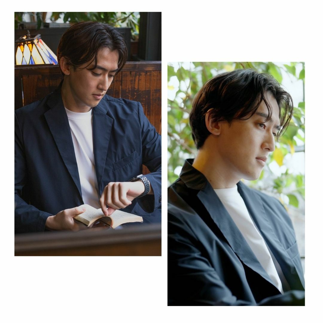 NAVY FIT ストレッチジャケット メンズ
