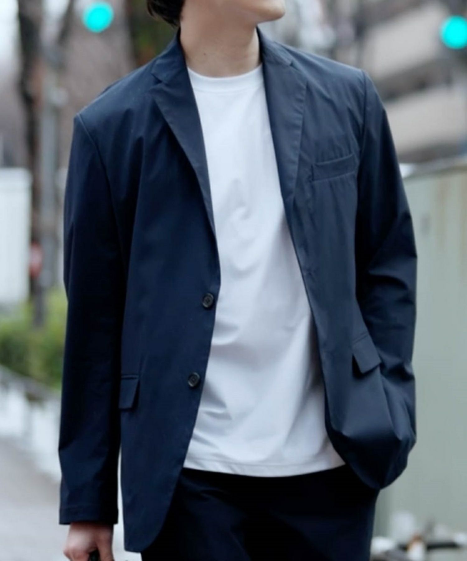 NAVY FIT ストレッチジャケット メンズ