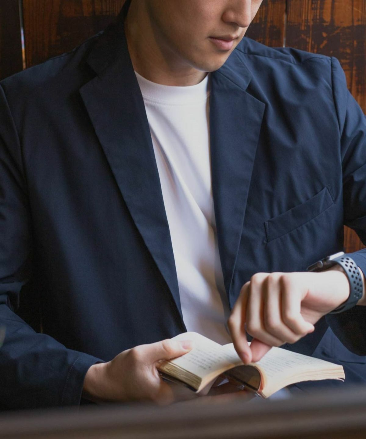 NAVY FIT ストレッチジャケット メンズ