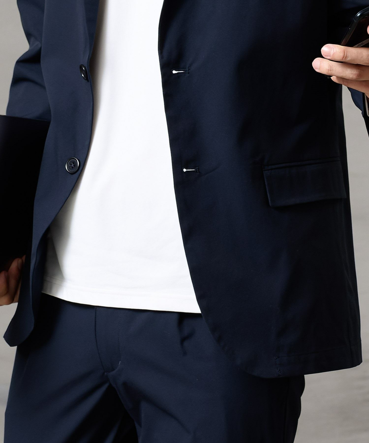 NAVY FIT ストレッチジャケット メンズ