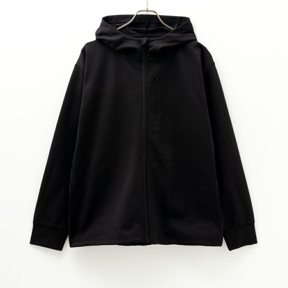 NAVY FIT ポンチ素材 ストレッチジップアップパーカー メンズ