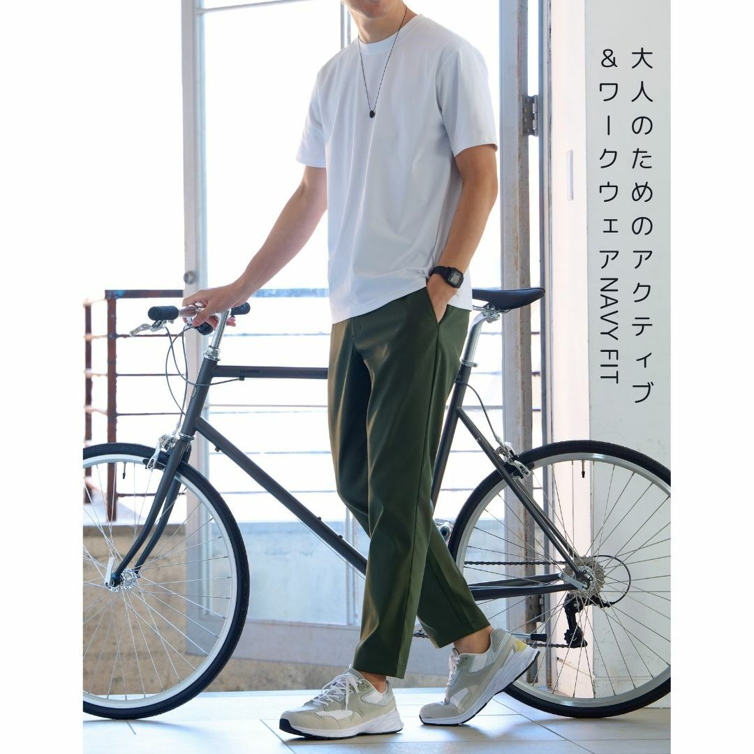 NAVY FIT ストレッチドライ半袖Tシャツ メンズ メール便 対応商品商品画像-3