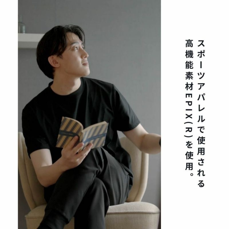 お見舞い NAVY FIT ストレッチドライ半袖Tシャツ メンズ ミュージシャン