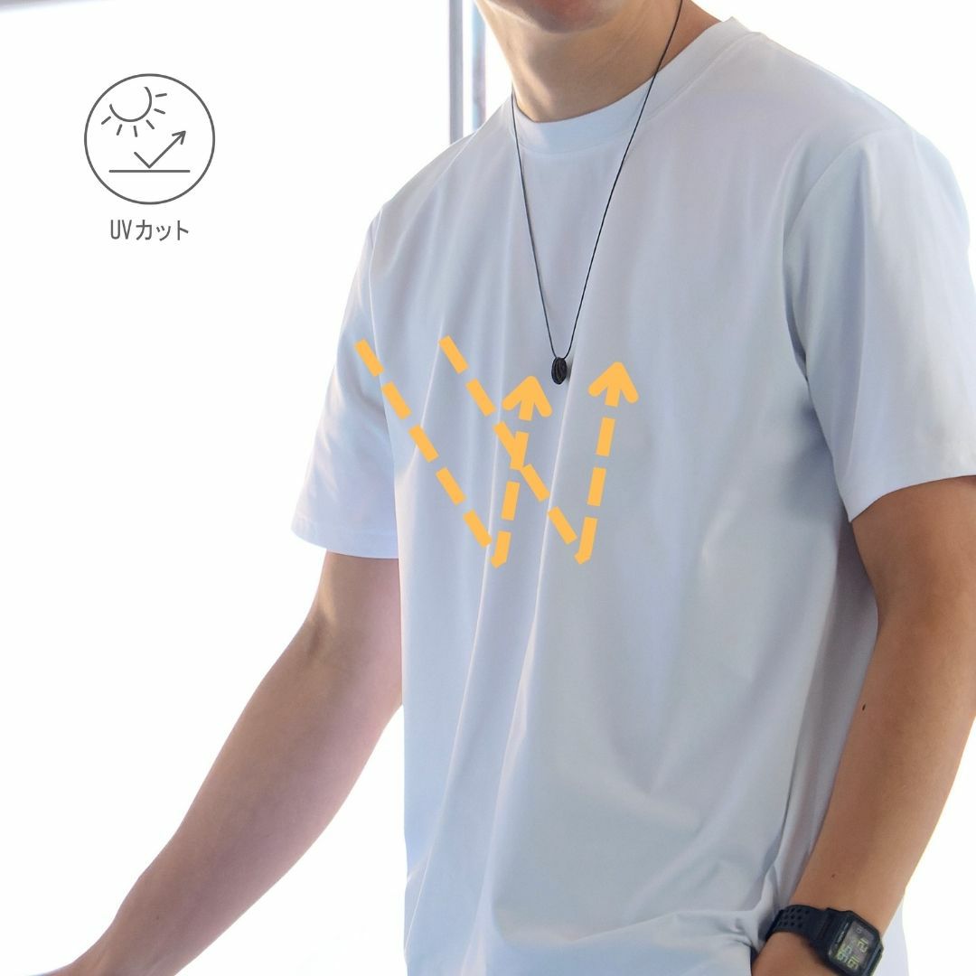 NAVY FIT  ストレッチドライ半袖Tシャツ メンズ メール便 対応商品商品画像-9