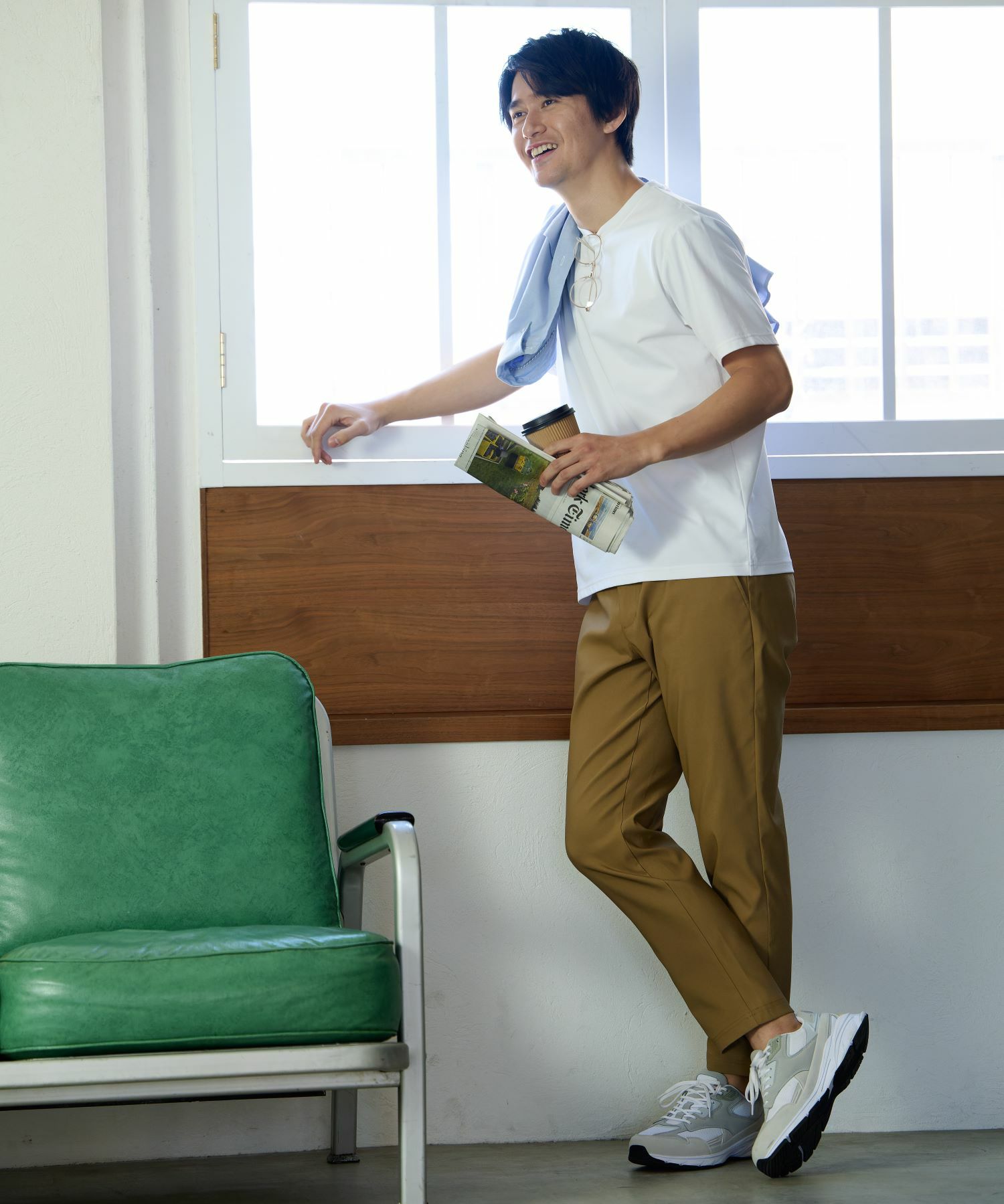 NAVY FIT  ストレッチドライ半袖Tシャツ メンズ メール便 対応商品商品画像-12