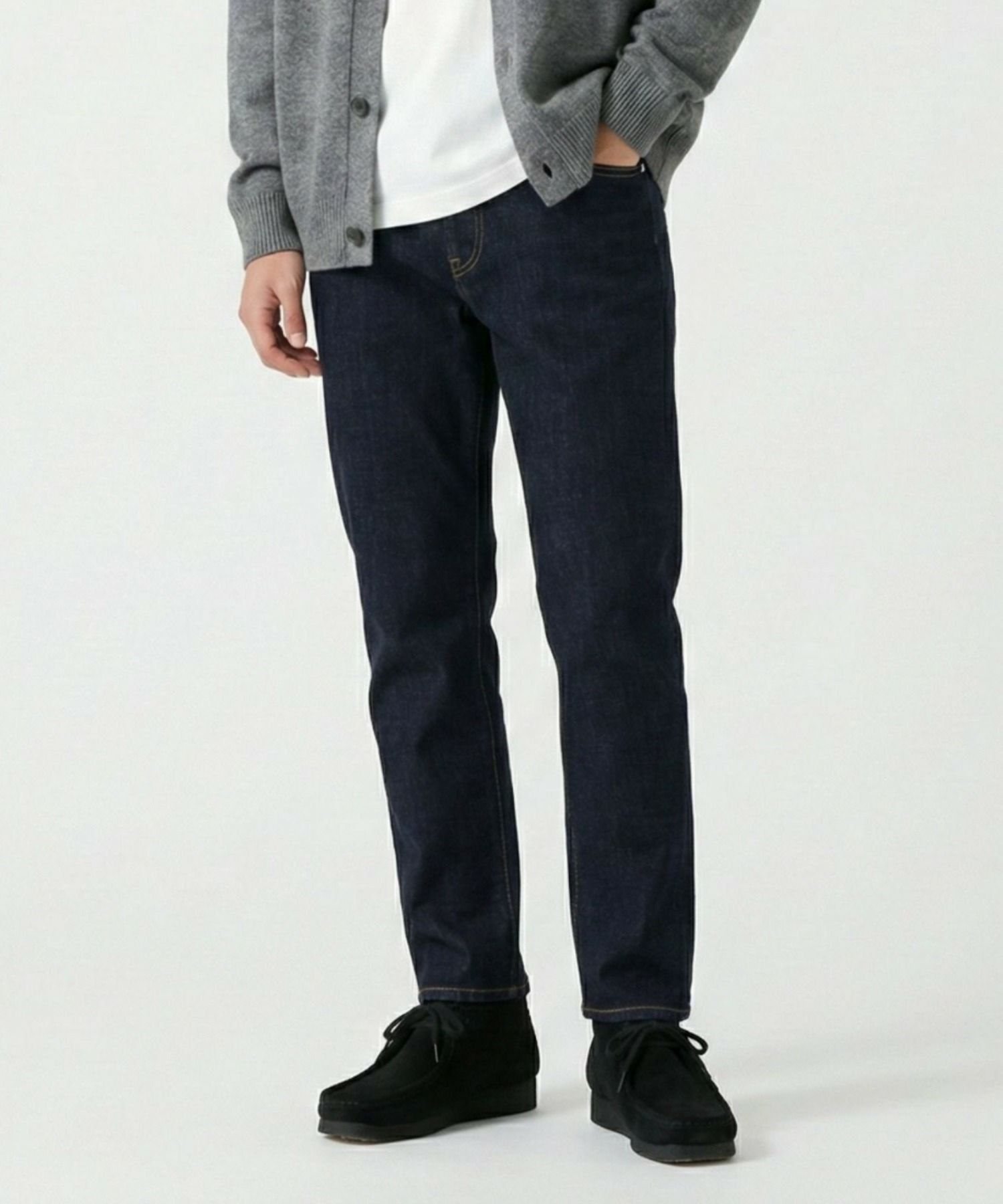 NAVY 毎日はきたくなるデニム「マイデニ」 テーパードデニムパンツ メンズ商品画像-1