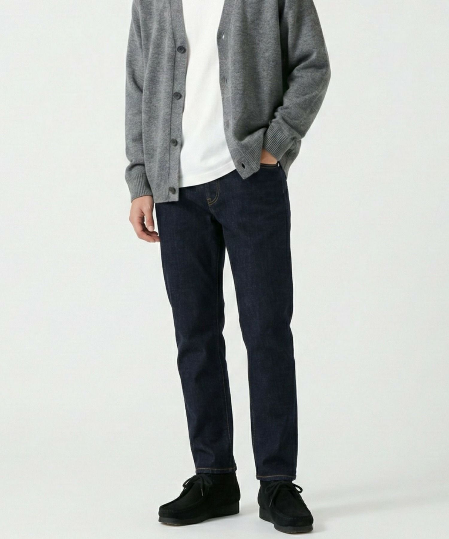 NAVY 毎日はきたくなるデニム「マイデニ」 テーパードデニムパンツ メンズ商品画像-2