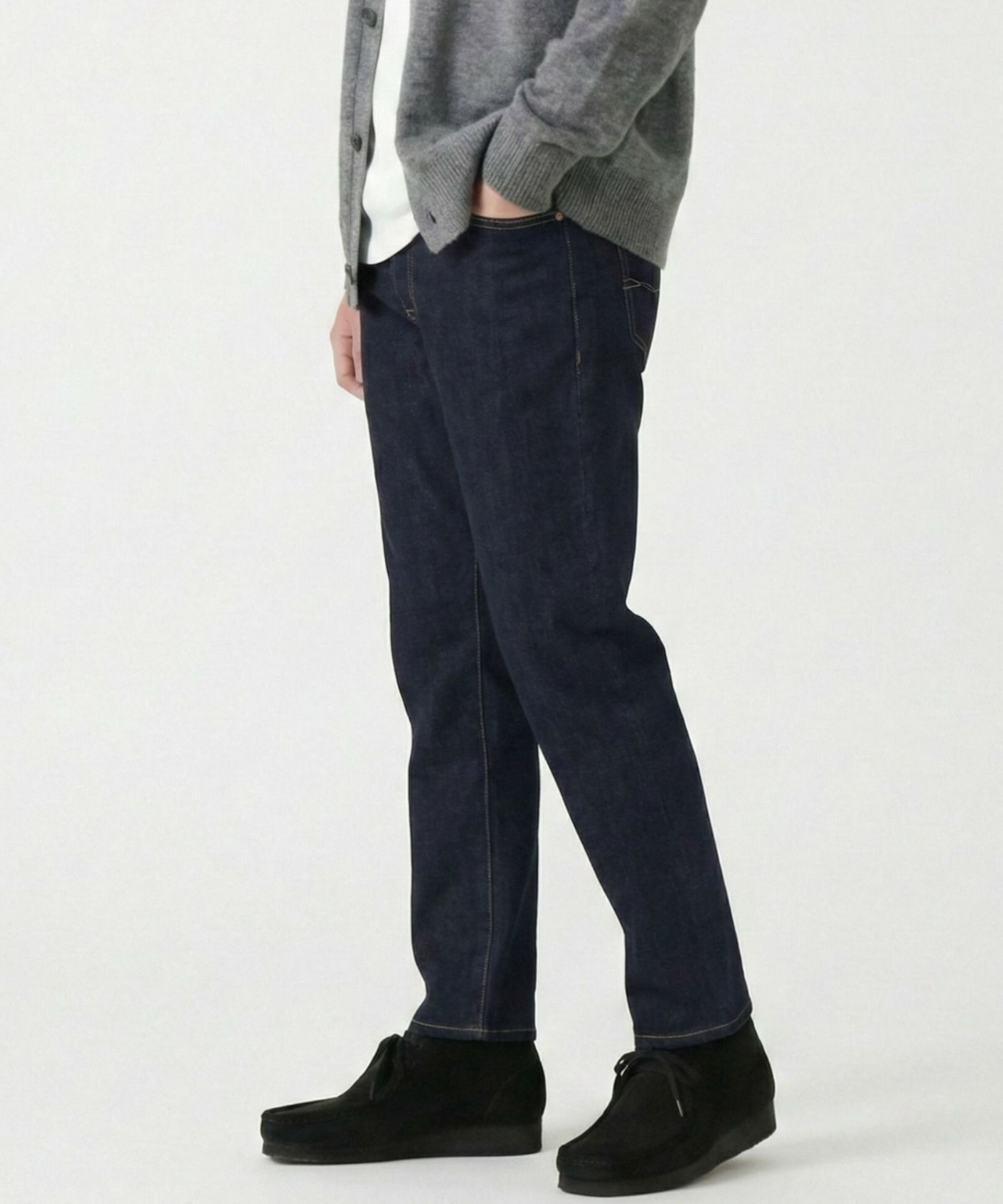 NAVY 毎日はきたくなるデニム「マイデニ」 テーパードデニムパンツ メンズ商品画像-3