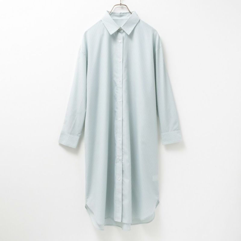 NAVY  ストライプシャツワンピース レディース商品画像-11